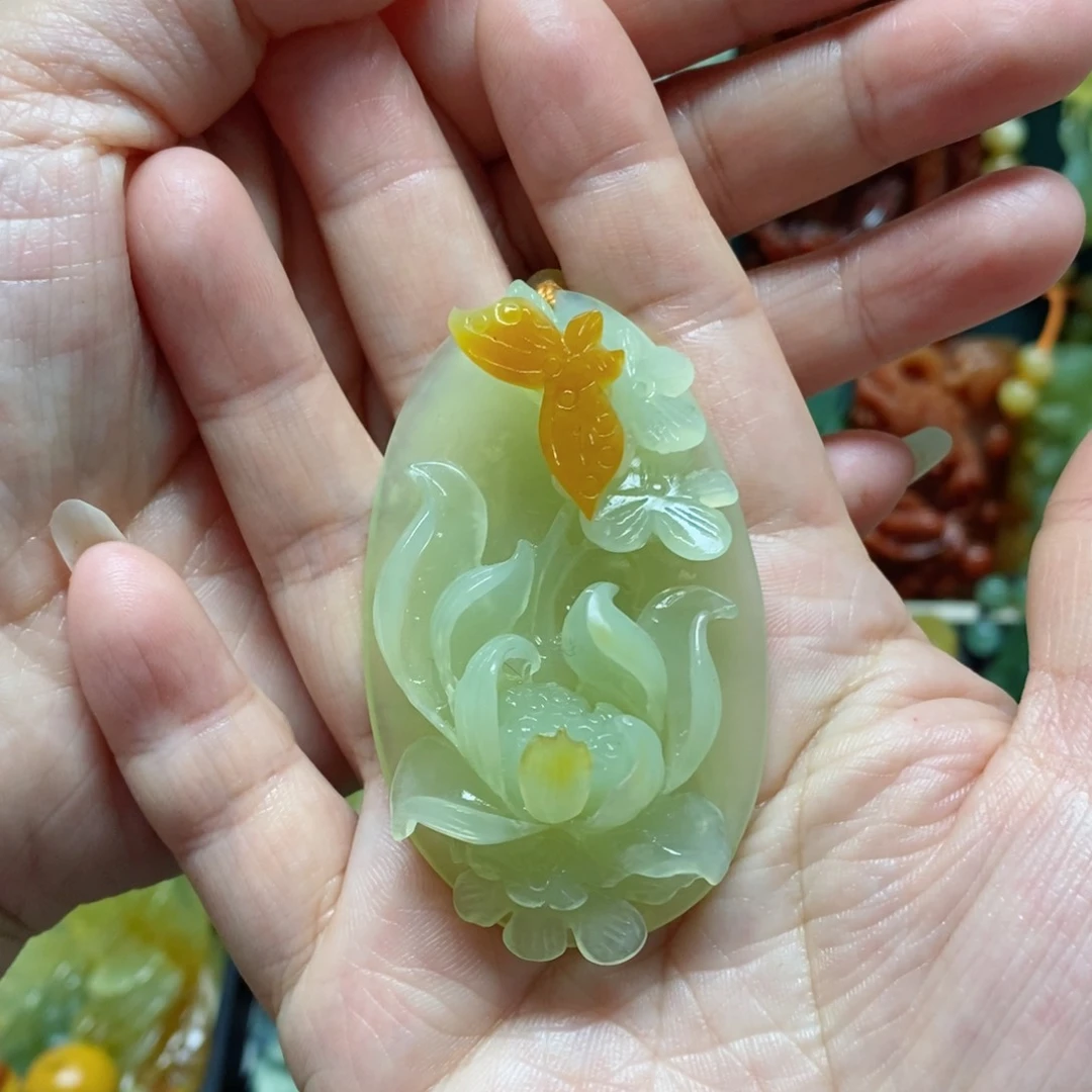 岫玉吊坠(赠链)未镶嵌优****晏