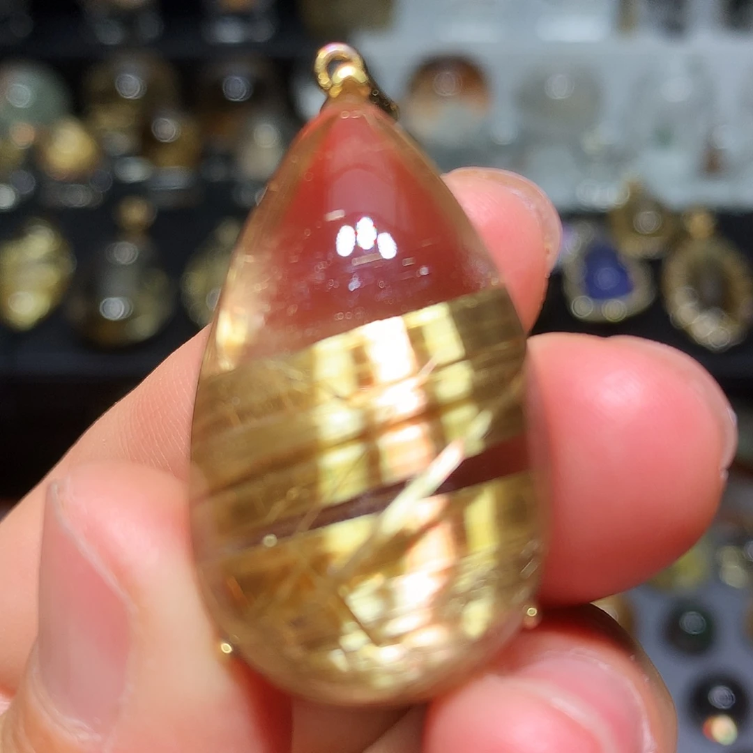 珠宝半成品银S925镀金镶嵌水晶定制款