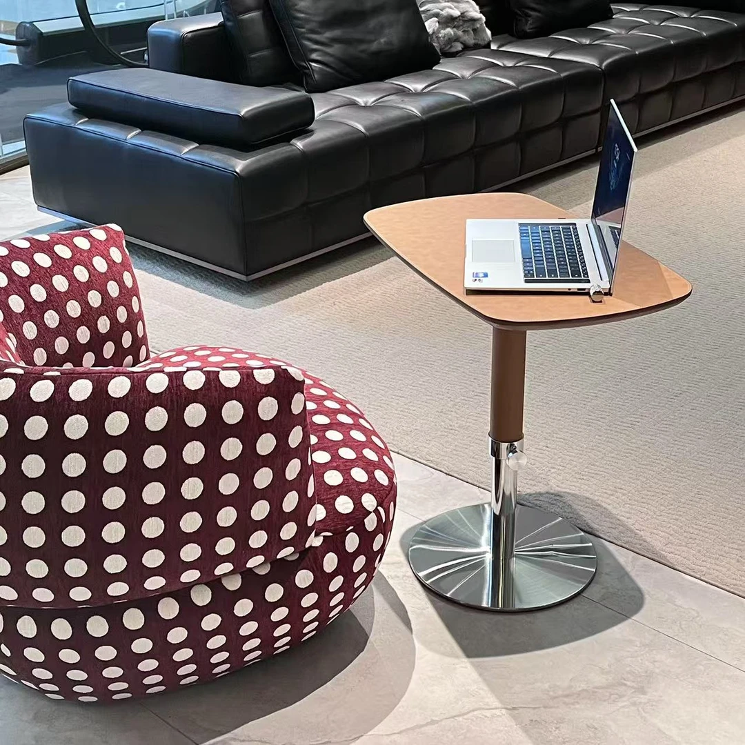 MAX BUY/卖思买可升降马鞍皮客厅沙发阳台茶几网红家具小边几书桌