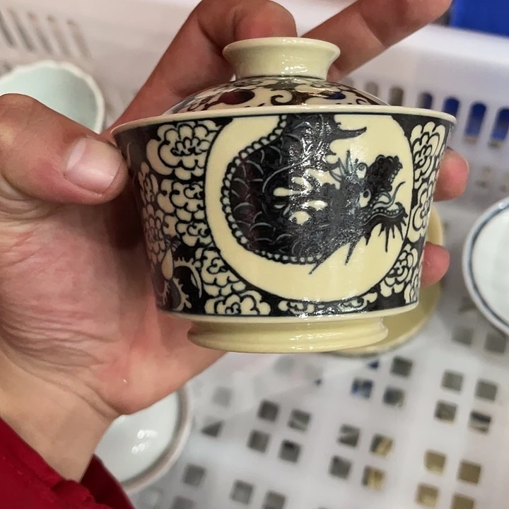大***侠摆件瓷景德镇陶瓷老陶