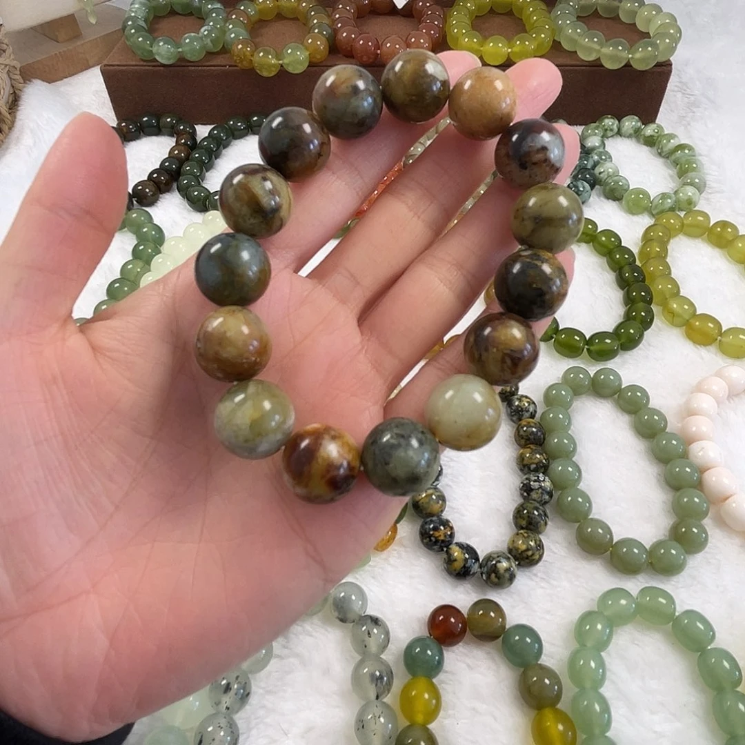 蛇纹石玉未镶嵌手串