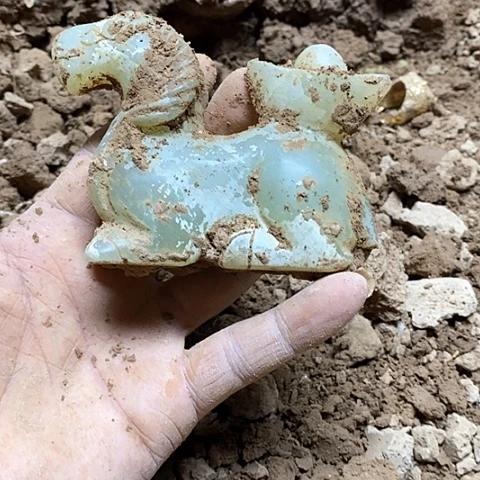 瓷片瓷器紫砂壶摆件