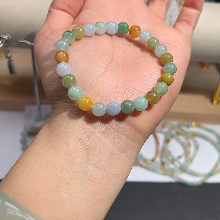 翡翠未镶嵌手链翡翠材质