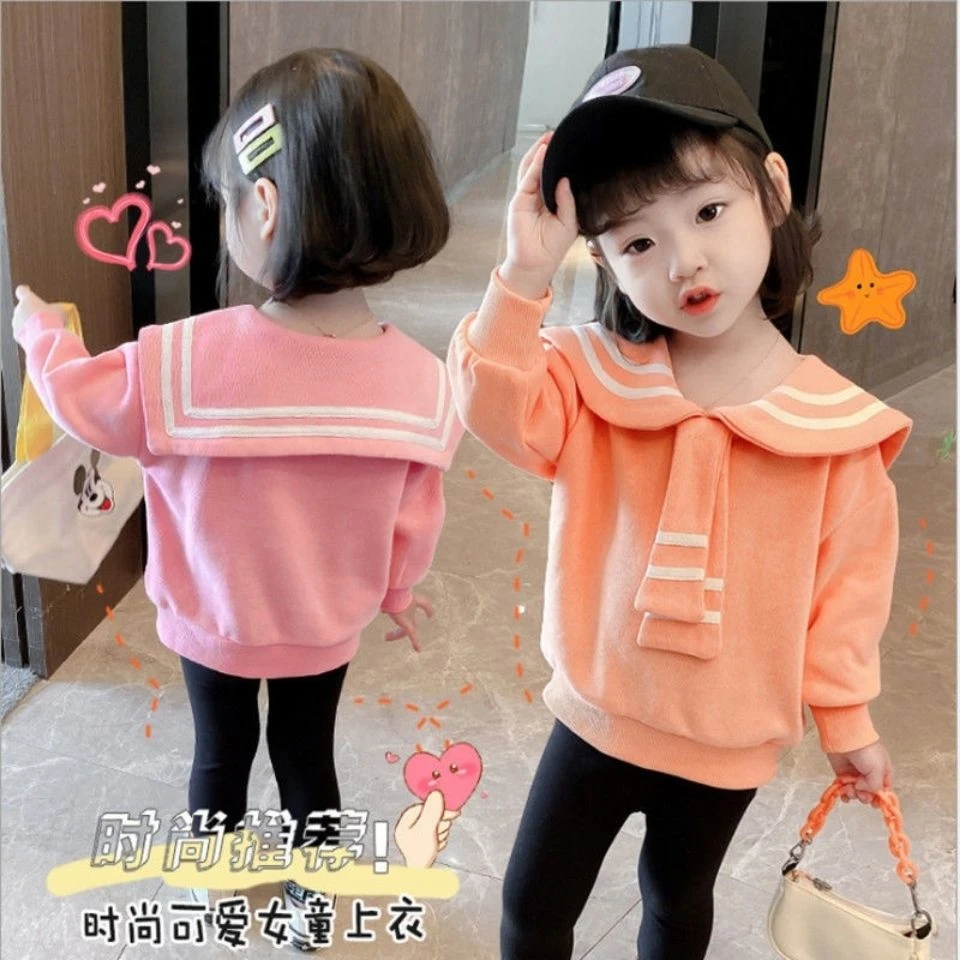 新款宝宝红色薄款连帽潮款秋季宽松加厚长袖小孩打底