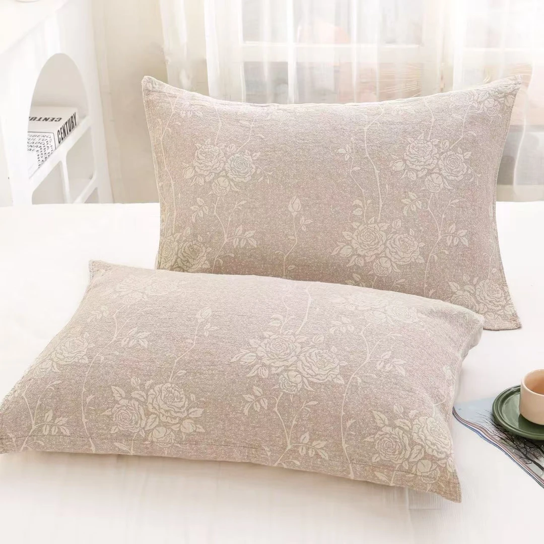 【枕巾】高奢定制 一对装52*75cm  伴生花