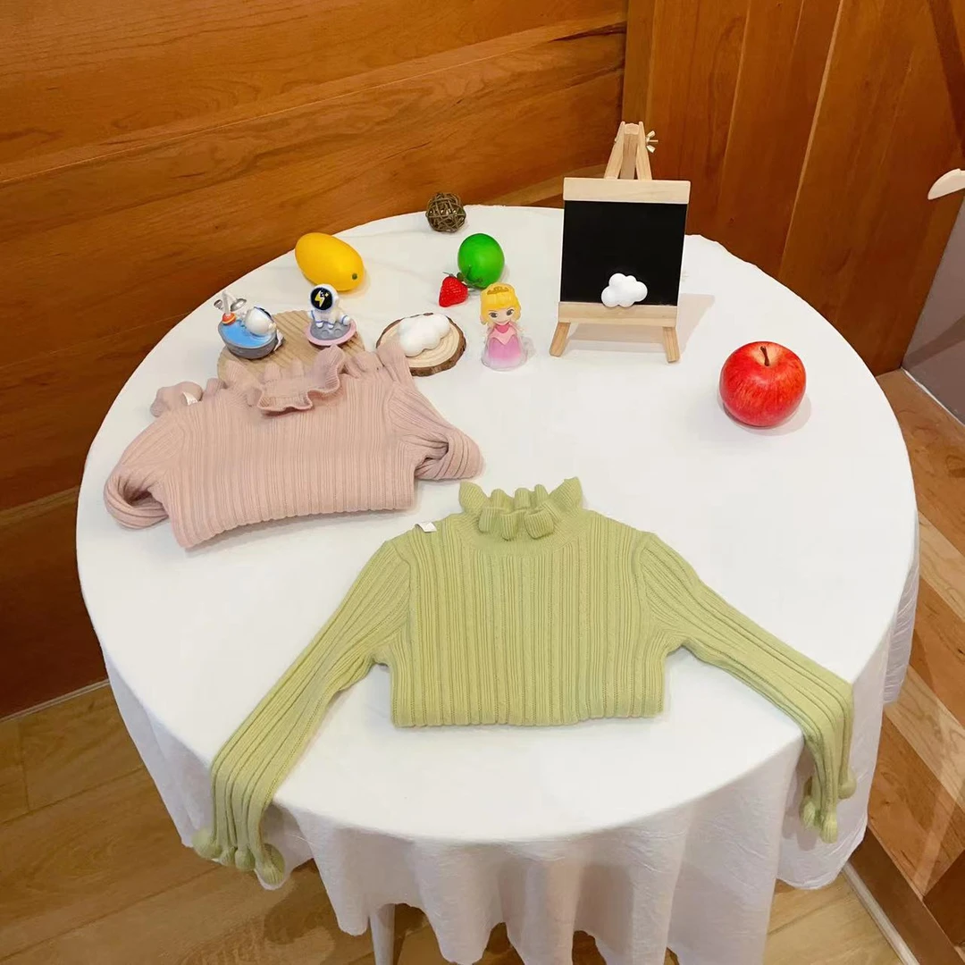 【云朵小葵】儿童纯色半高领百搭高弹力毛衣205