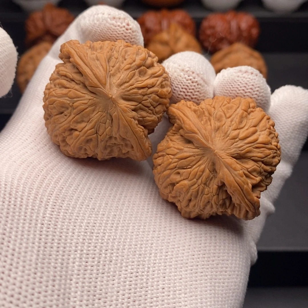 文玩核桃把件40尺承德密纹