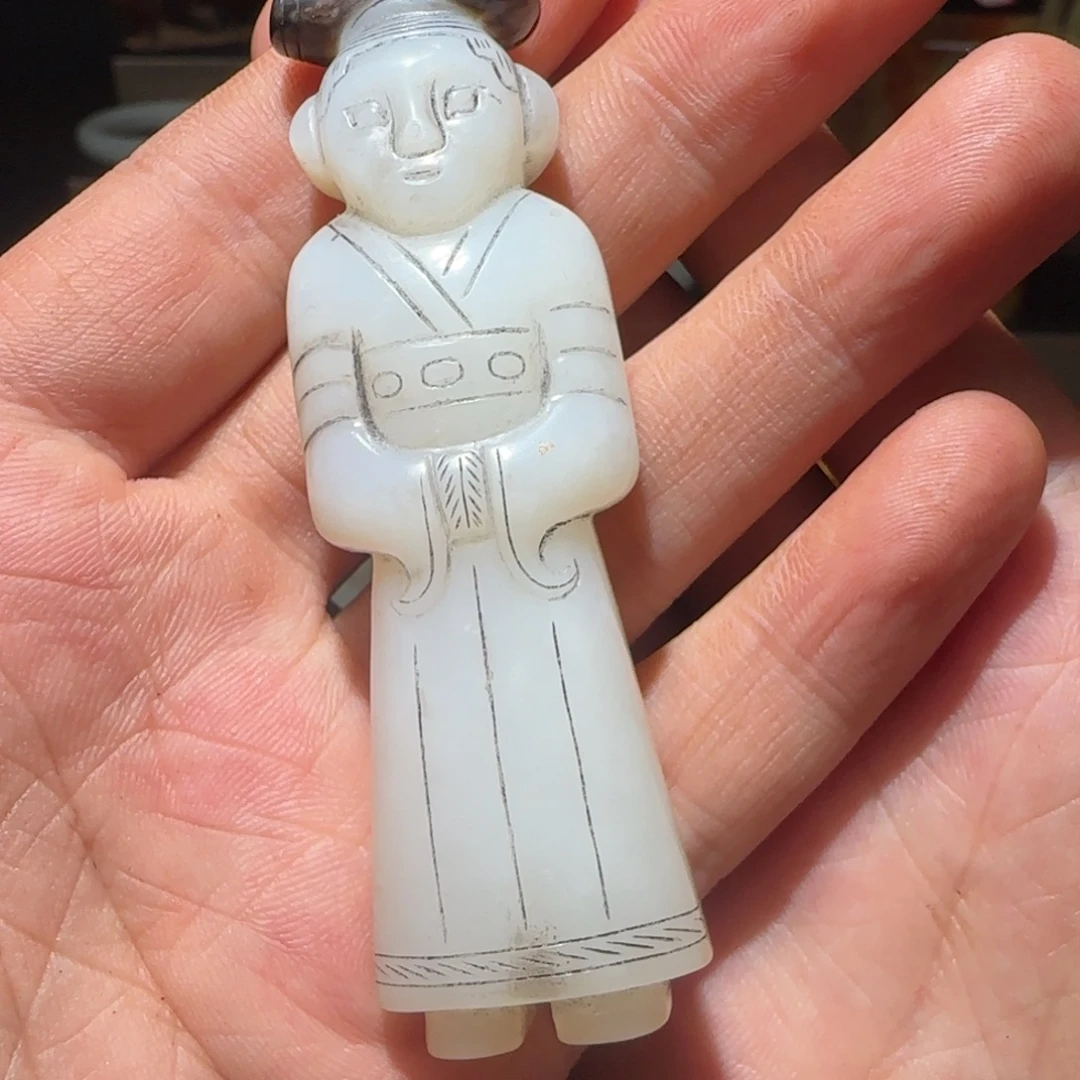 和田玉未镶嵌挂件