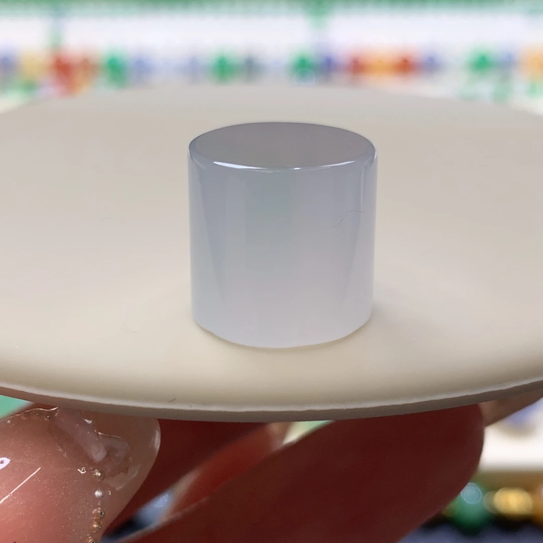 定制翡翠未镶嵌 毛货抛光定制 仙仙桶珠 12.9*-13.4*