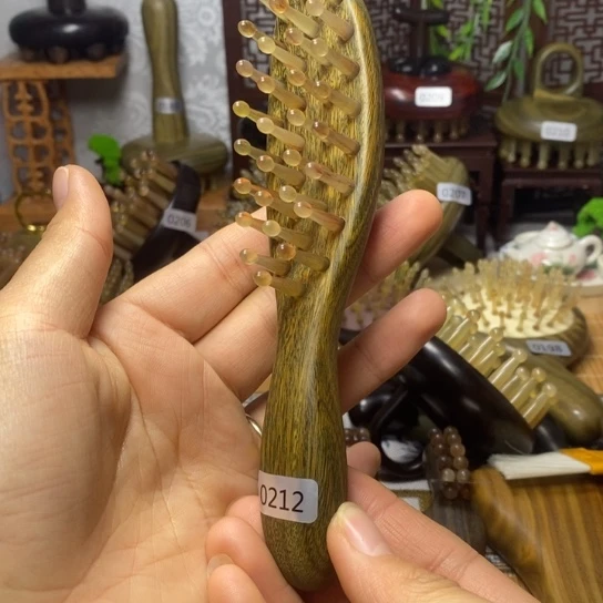 30齿按摩羊角梳头按摩