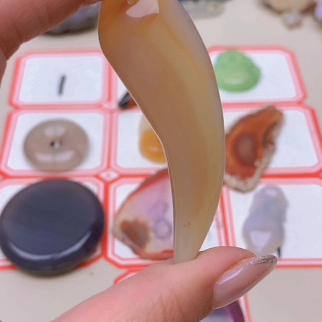 【闪购商品】未镶嵌玛瑙/玉髓珠宝半成品田*辣