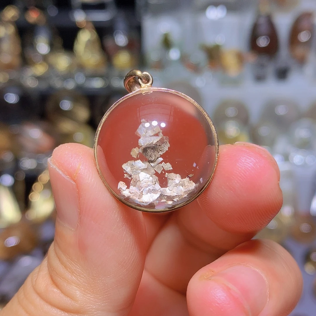 珠宝半成品水晶银S925镀金镶嵌定制款