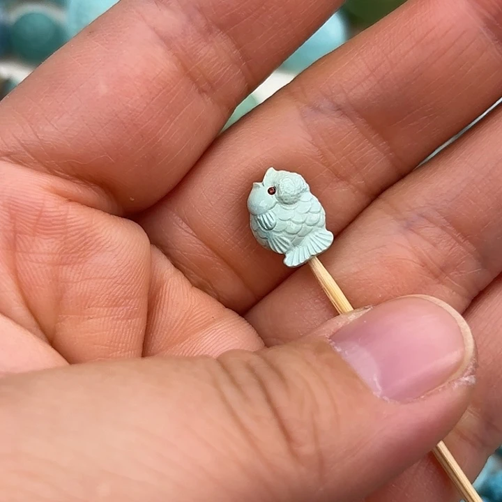 绿松石未镶嵌挂件