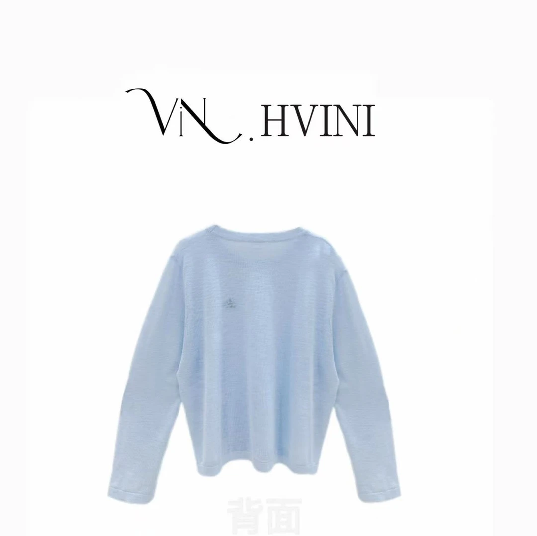 【呼吸色卡】2025夏季新款潮牌超薄冰凉防晒针织上衣H3353