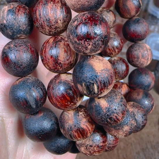 藤类1.5降真香紫红油圆珠