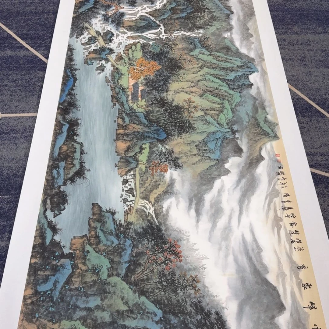 国画国画作品山水花鸟纯手绘