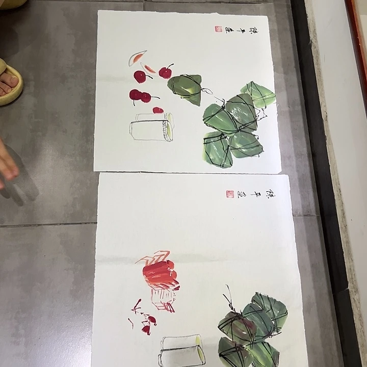 国画精品手绘作品
