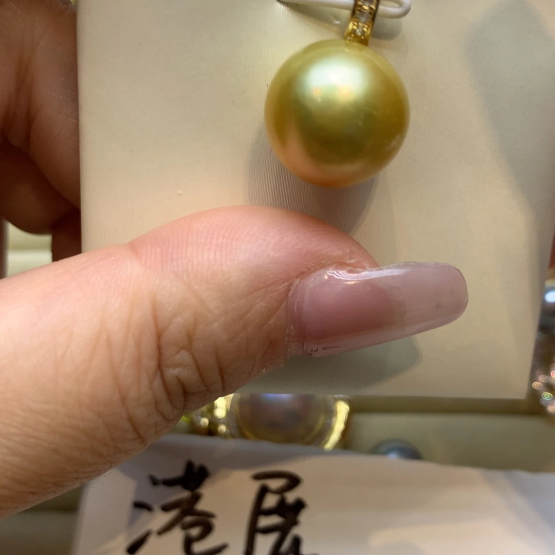 颈饰银S925镶嵌海水珍珠