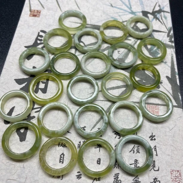 青提奶盖戒圈饰品