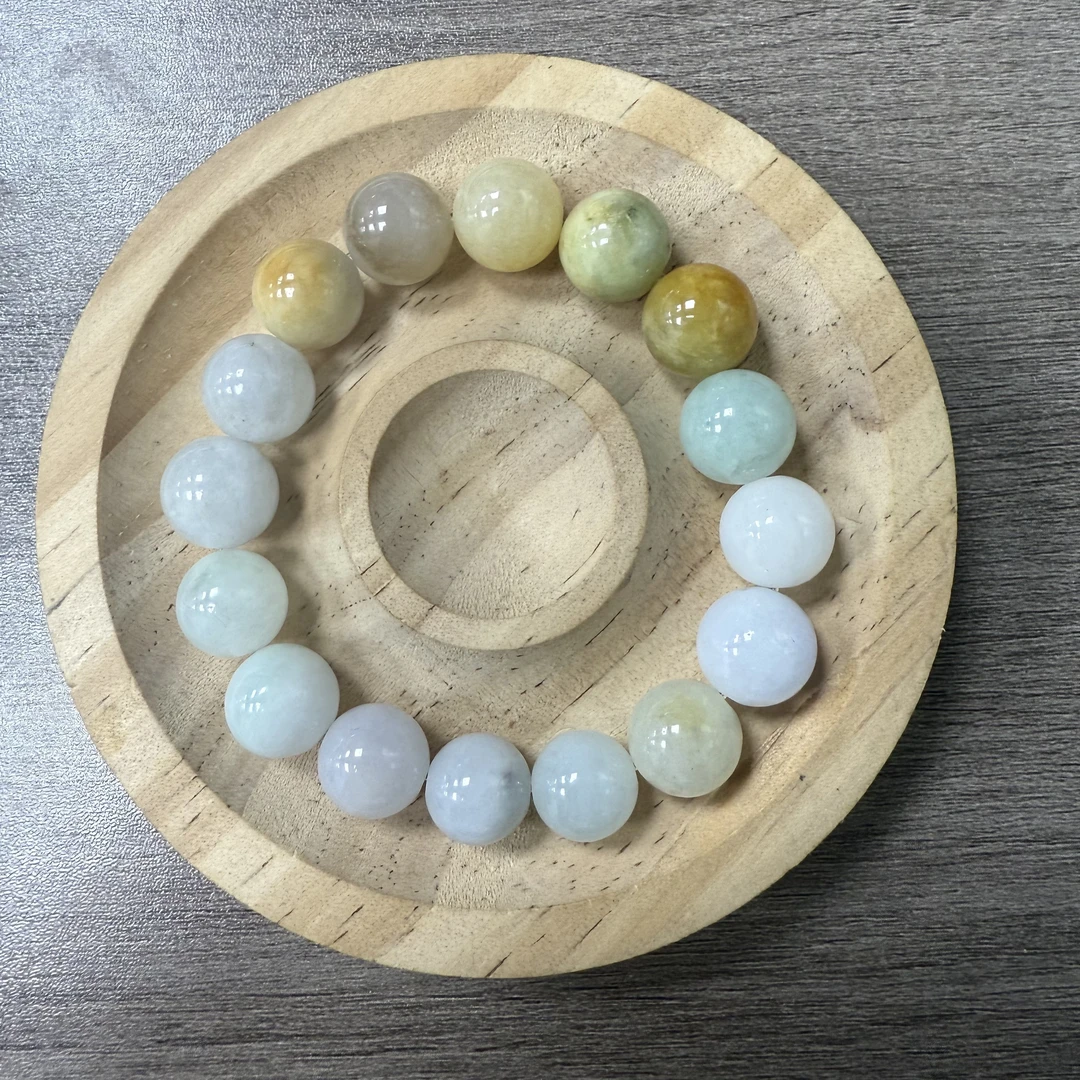 天然缅甸A货翡翠手串