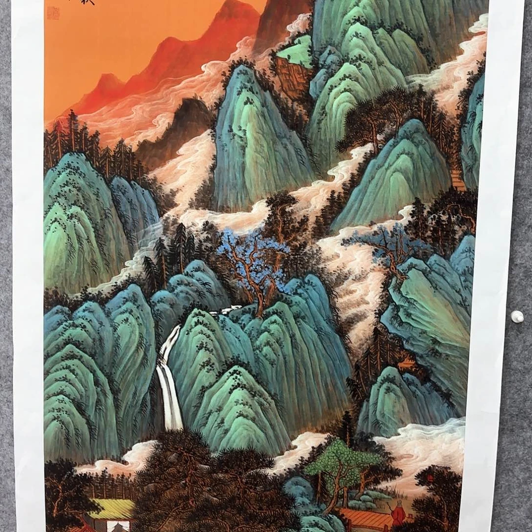 一个钢镚换字画年画