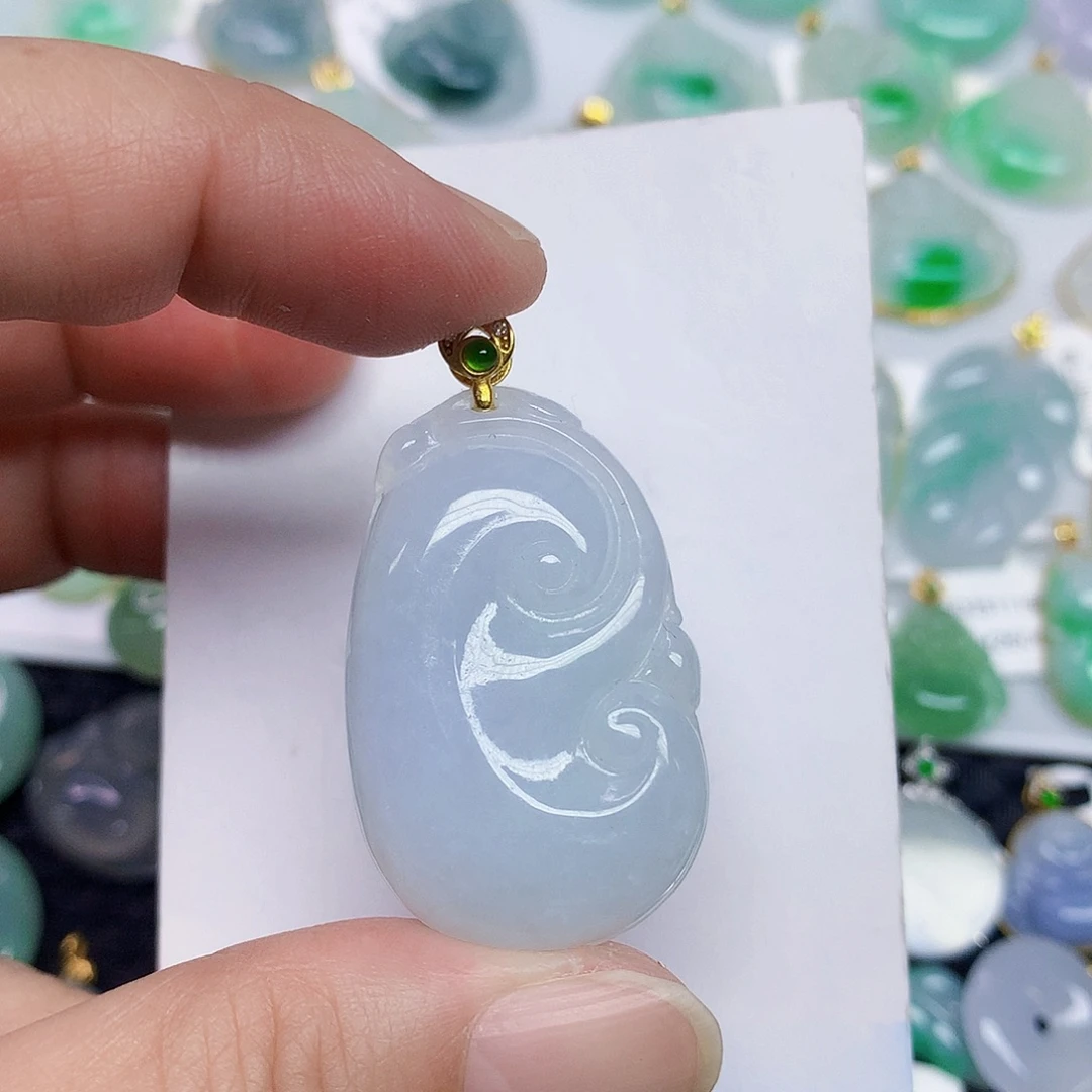 翡翠未镶嵌颈饰3466789