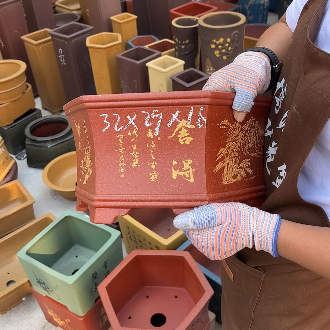 紫砂花盆盆景艺术