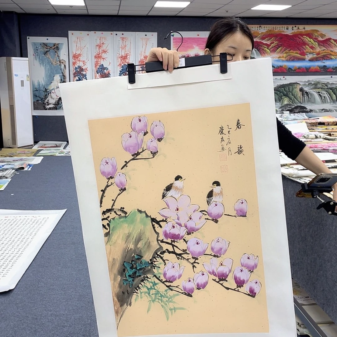 国画作品小姐姐放漏…