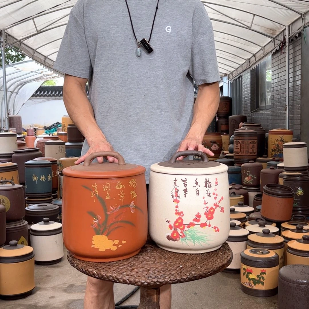 紫砂茶叶罐8 饼茶叶罐