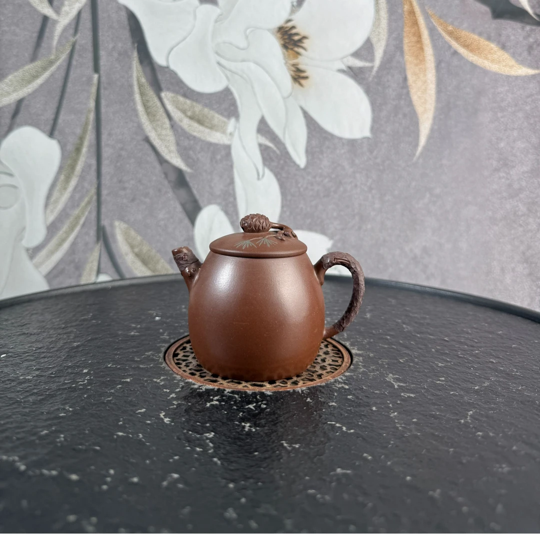 551号 zxj 0520034465 松果壶 紫泥 150cc