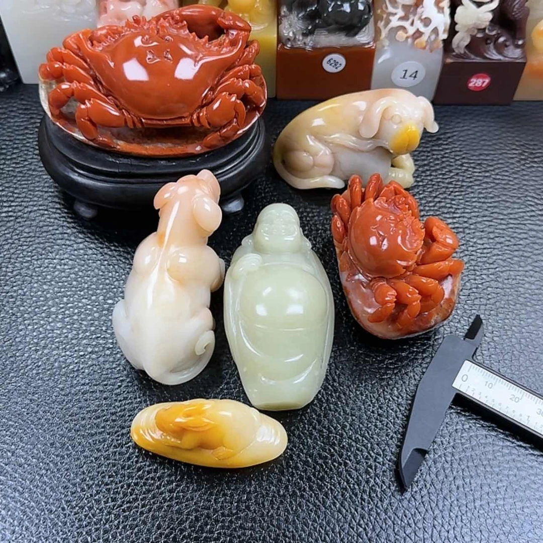 【闪购商品】寿山石印石喵*胖寿山石印章