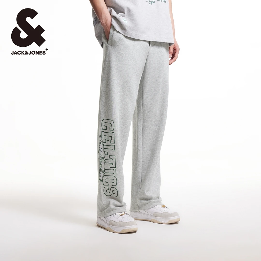 杰克琼斯新款NBA联名凯尔特人队潮流百搭松紧休闲裤卫裤男装