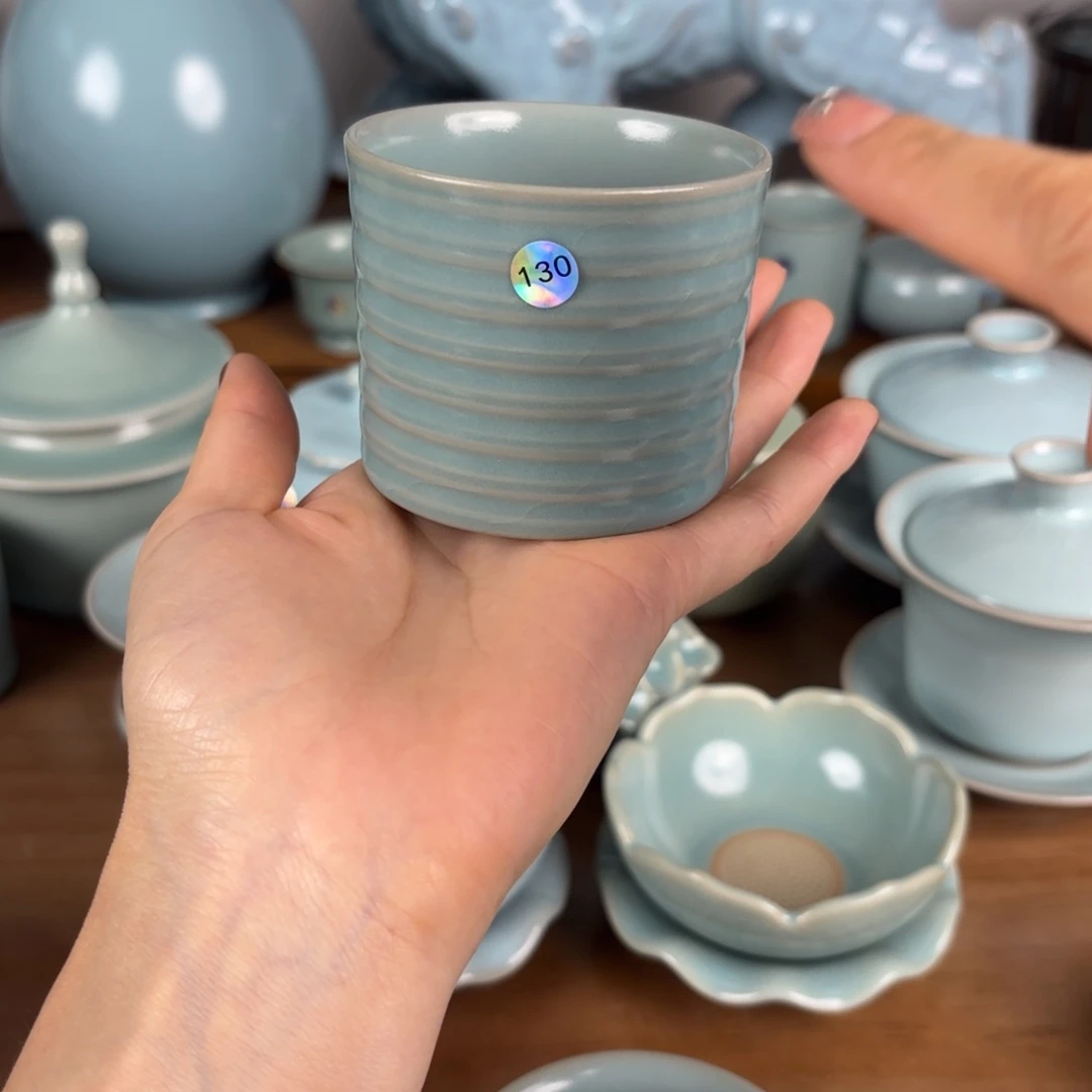杯子编号130仿古釉杯子一级品