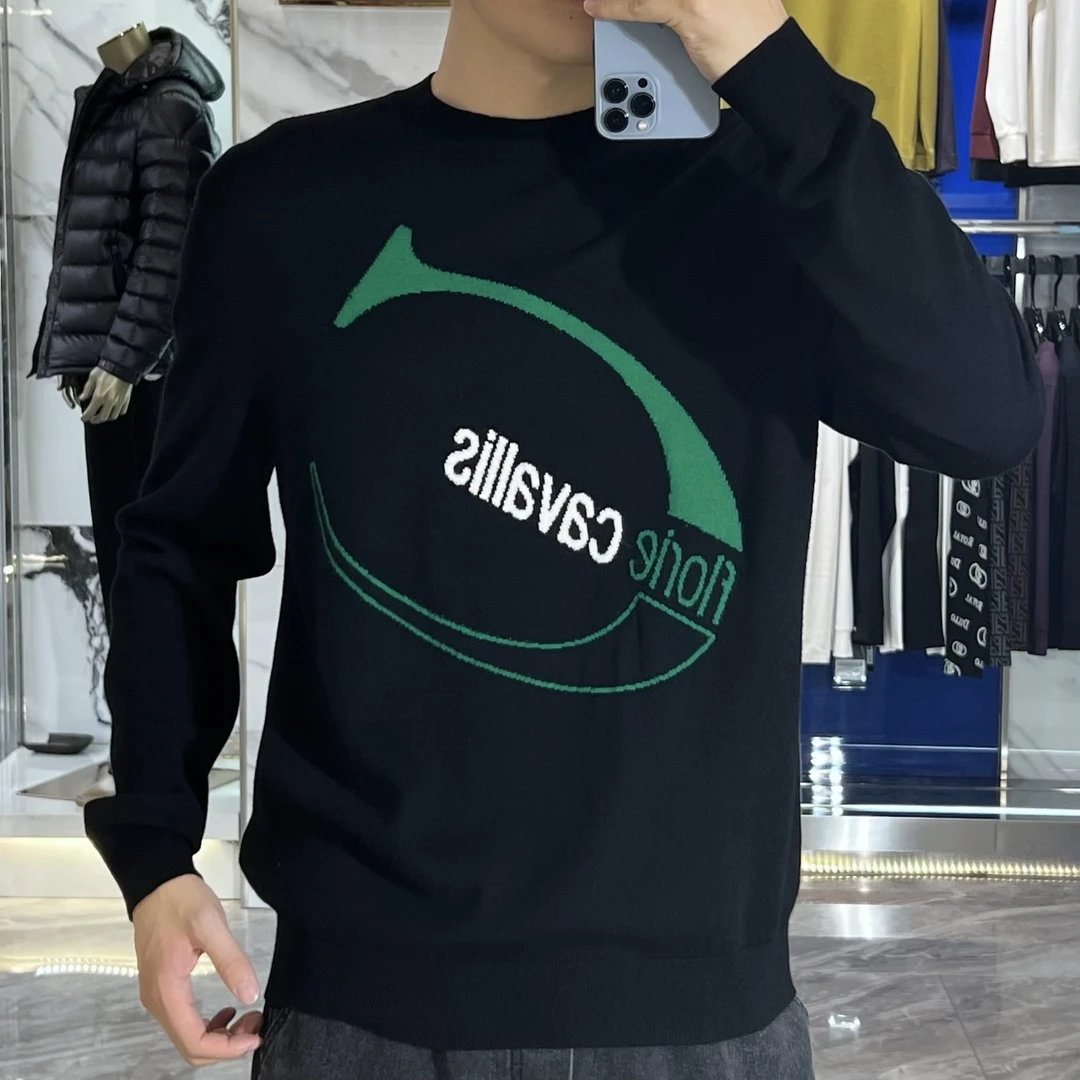 冬季新款男士潮流百搭套头毛衣圆领修身-238025