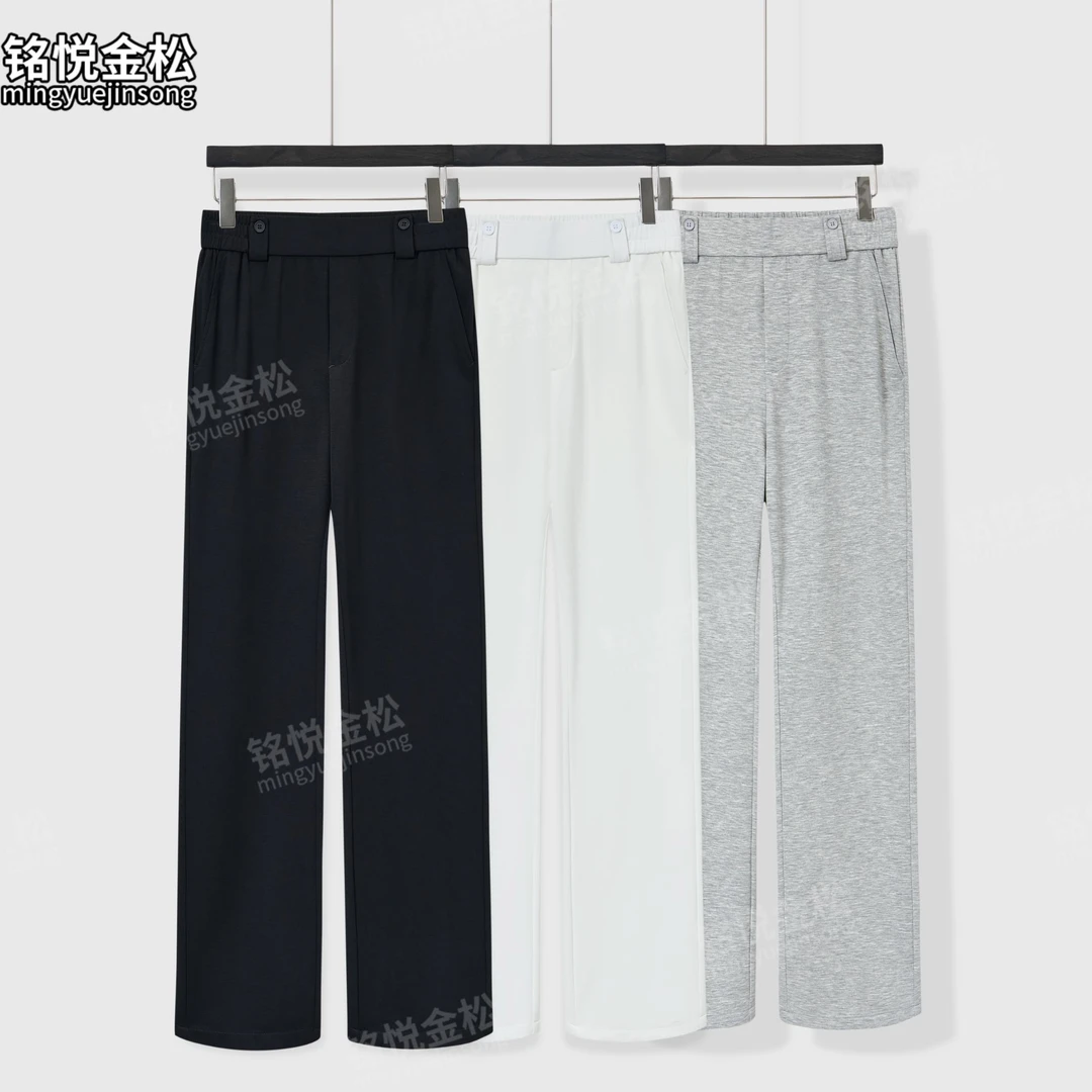 铭悦金松秋冬款直筒裤加绒加厚男士休闲裤子2025网红爆款大码长裤