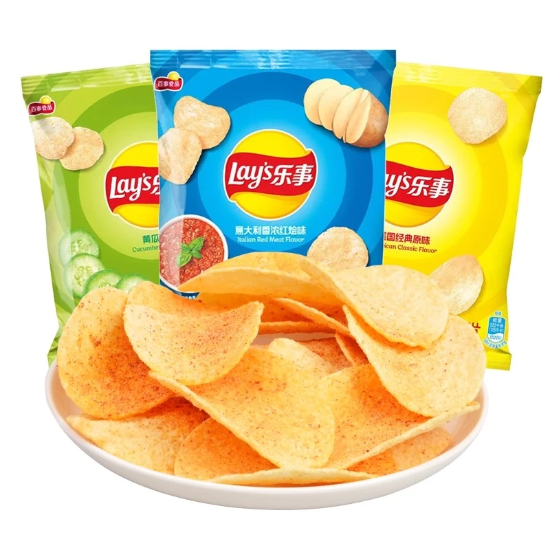 乐事薯片23g经典原味番茄味黄瓜味小包装休闲办公室追剧零食小吃