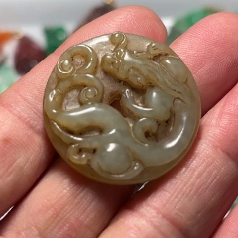 和田玉（糖玉）未镶嵌颈饰紫*
