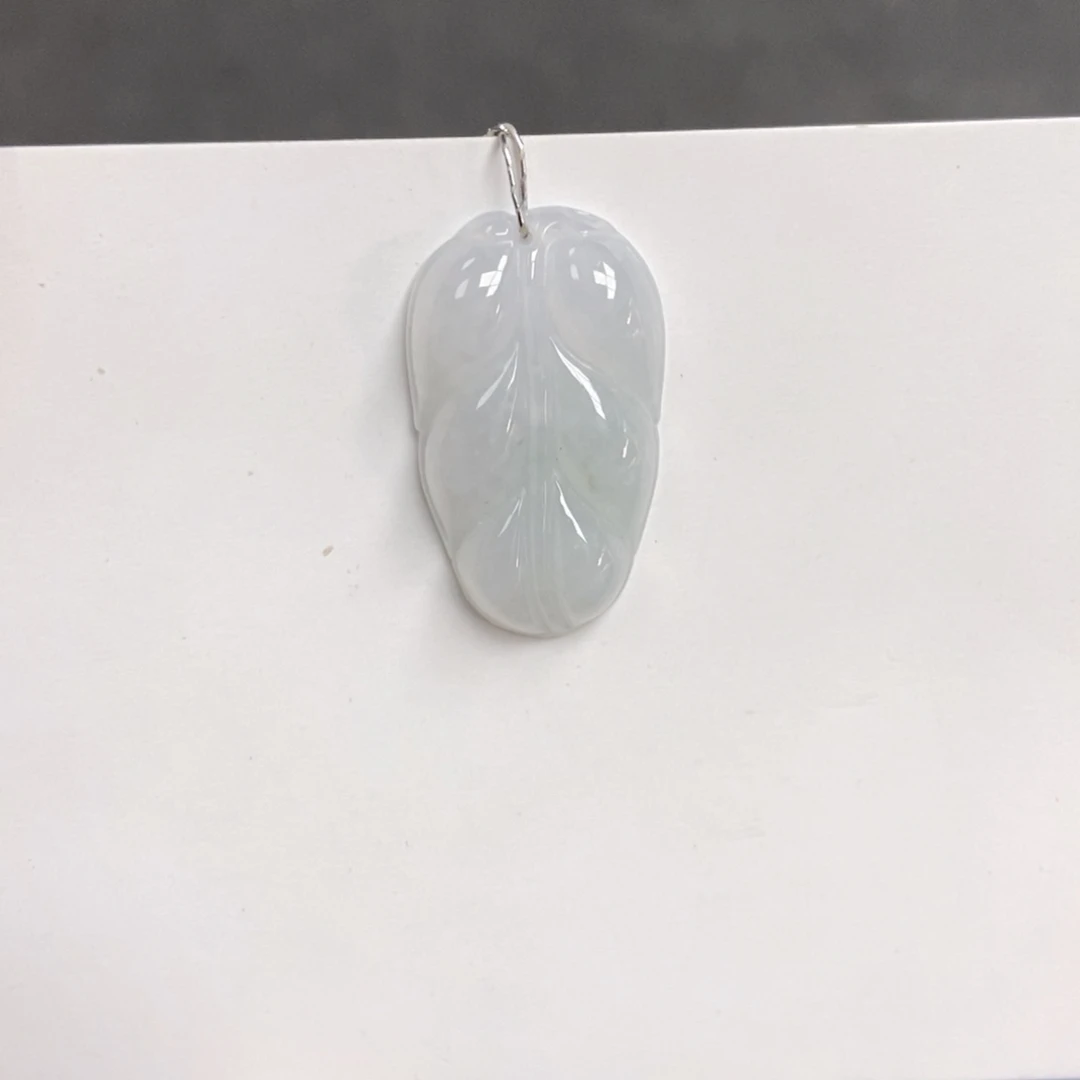 翡翠未镶嵌吊坠(不含链)树叶