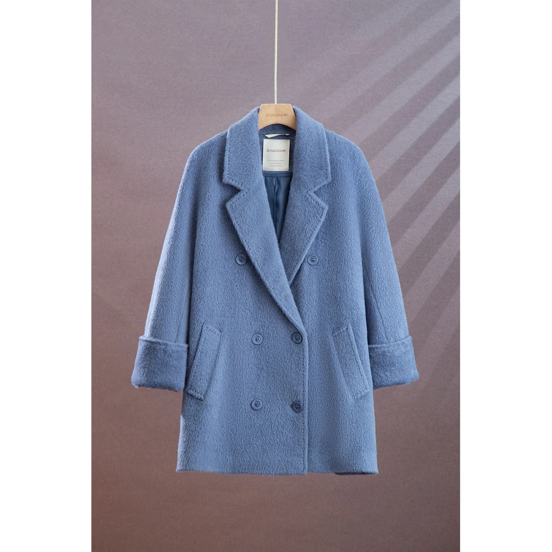 【赵大喜】现货！镇店苏力大衣-海浪蓝 | 100进口秘鲁苏力
