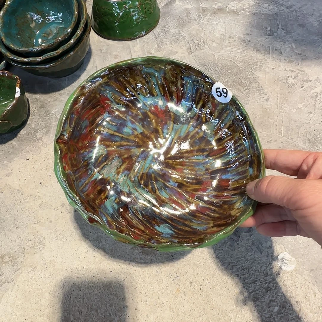 清***影纯手工咖啡杯盘碗