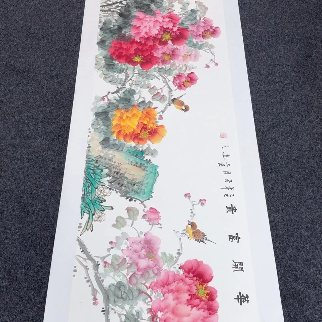 国画国画作品山水花鸟纯手绘