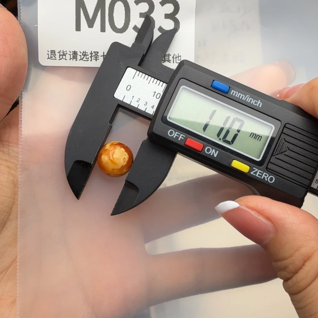 未镶嵌琥珀裸石桃**~琥珀蜜蜡
