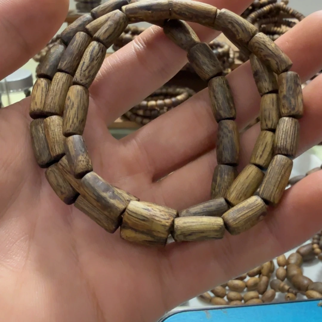 沉香沉香碎屑单圈随行桶珠