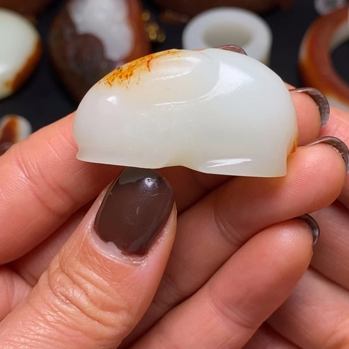 妙***阁和田玉未镶嵌挂件