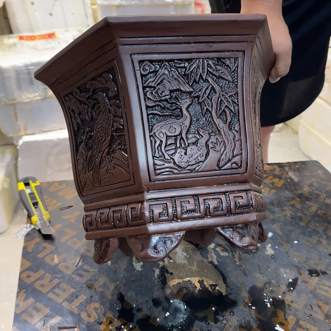 紫砂花盆口径26.22口径