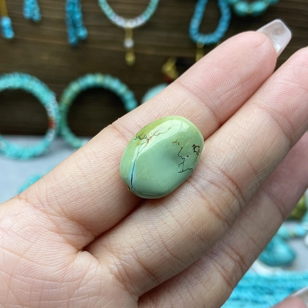 绿松石未镶嵌菜籽随行