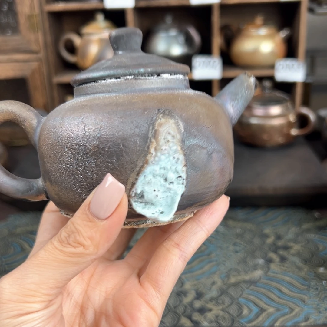 杯柴烧茶器铁胎壶
