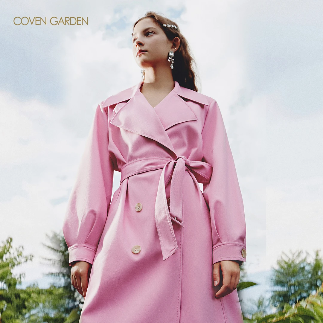 【陈大可】 法式风衣外套中长款CTA1051500 COVEN GARDEN