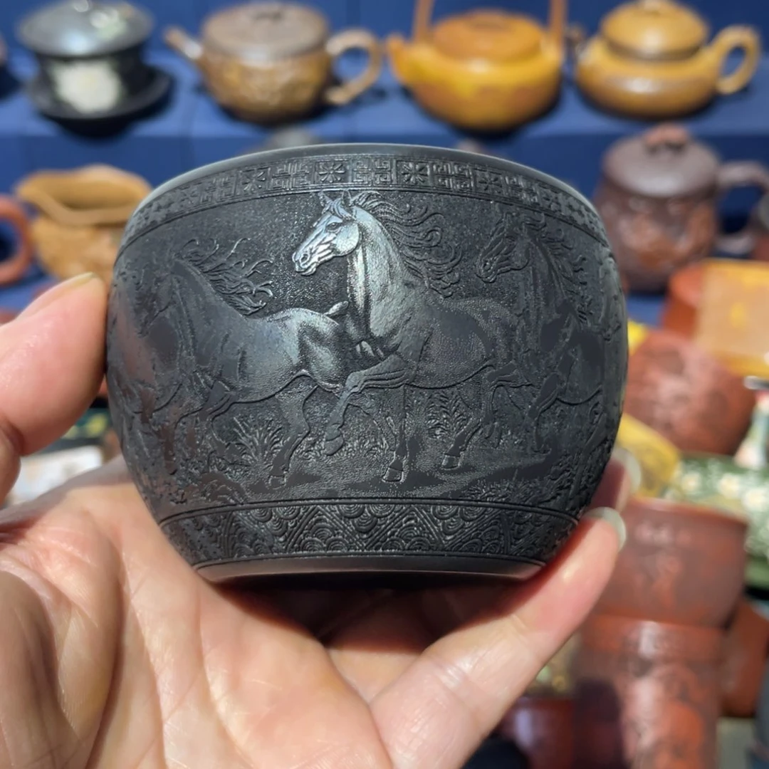 原矿紫砂手工主人杯