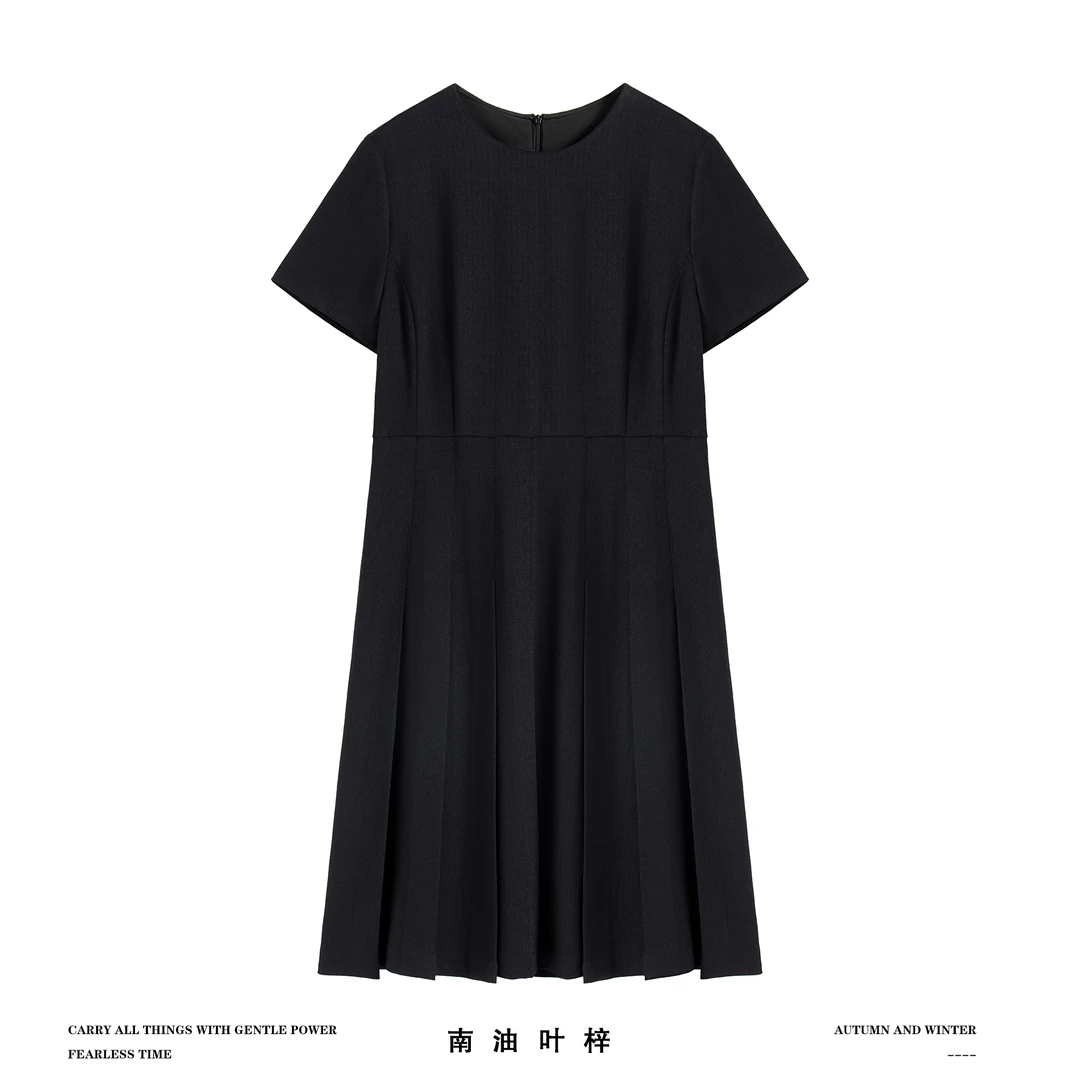 【南油虹姐】新款气质高端精致百褶连衣裙